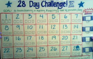 28 Day Challenge chart